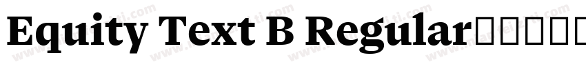 Equity Text B Regular字体转换